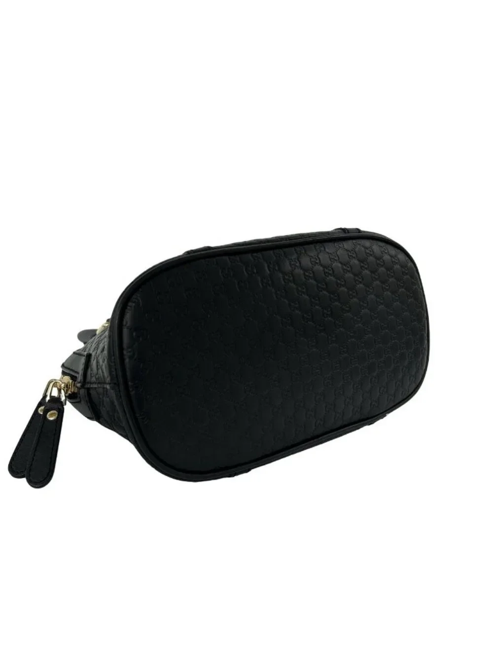 Gucci Micro Guccissima Leather 2-Way Shoulder Bag Mini Black